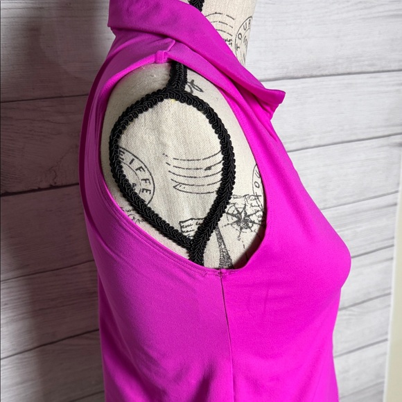 Dona Jo Vibrant Pink Sleeveless Top Size M - Picture 4 of 5